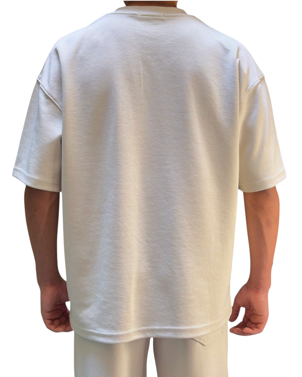 T-Shirt and Pants Set - Beige