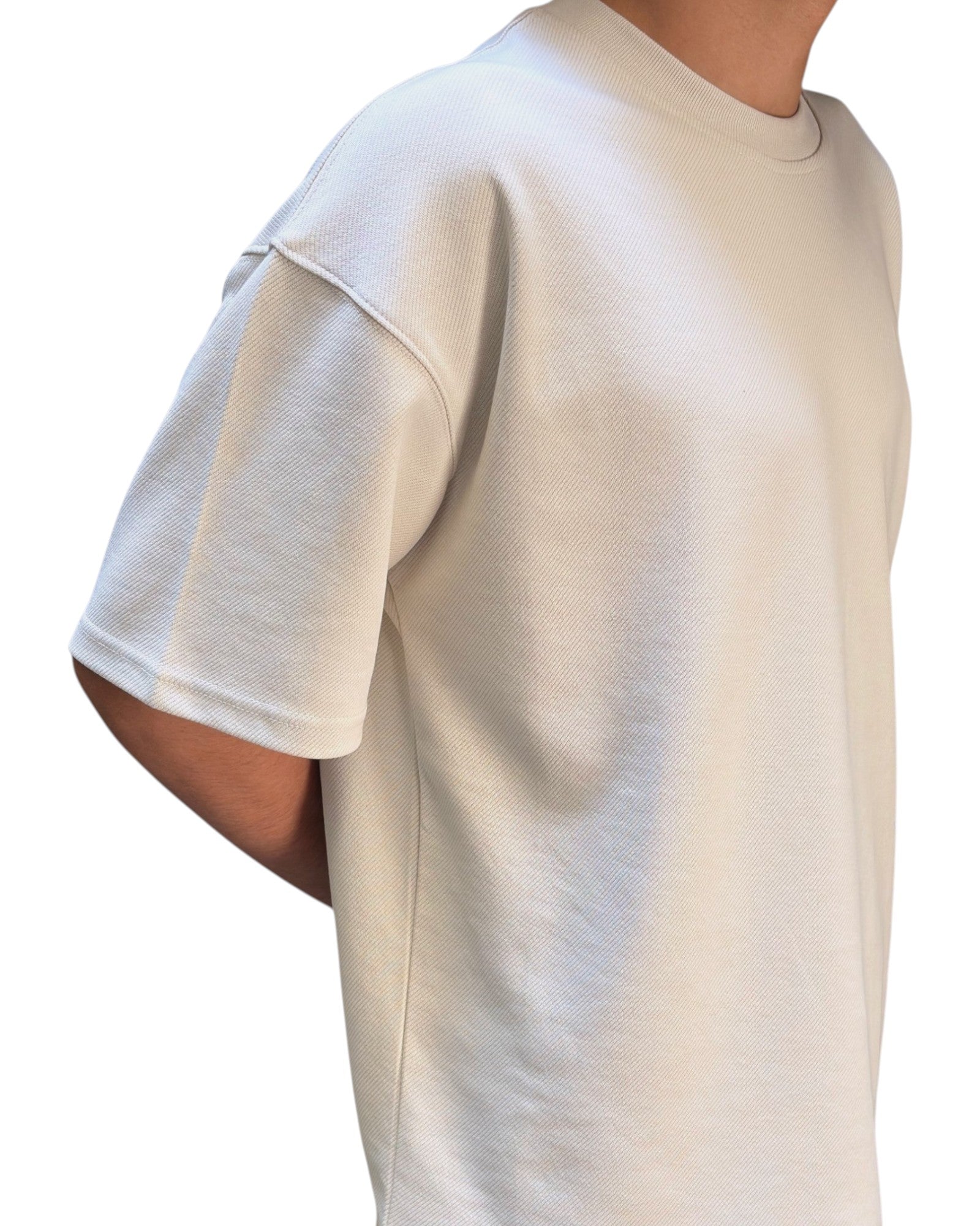 T-Shirt and Pants Set - Beige