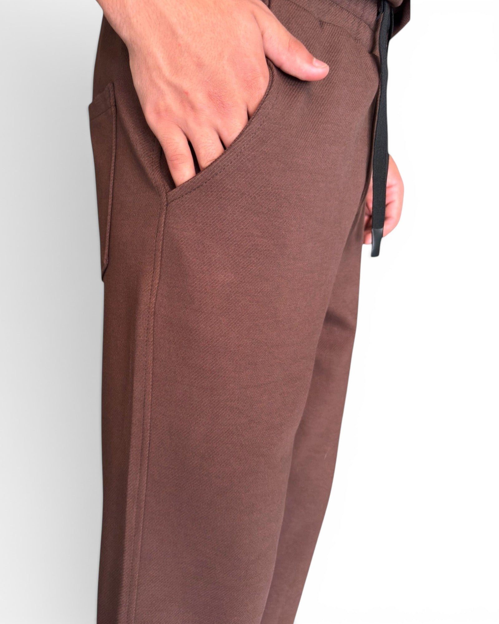 Straight-LegSweatpants - Brown