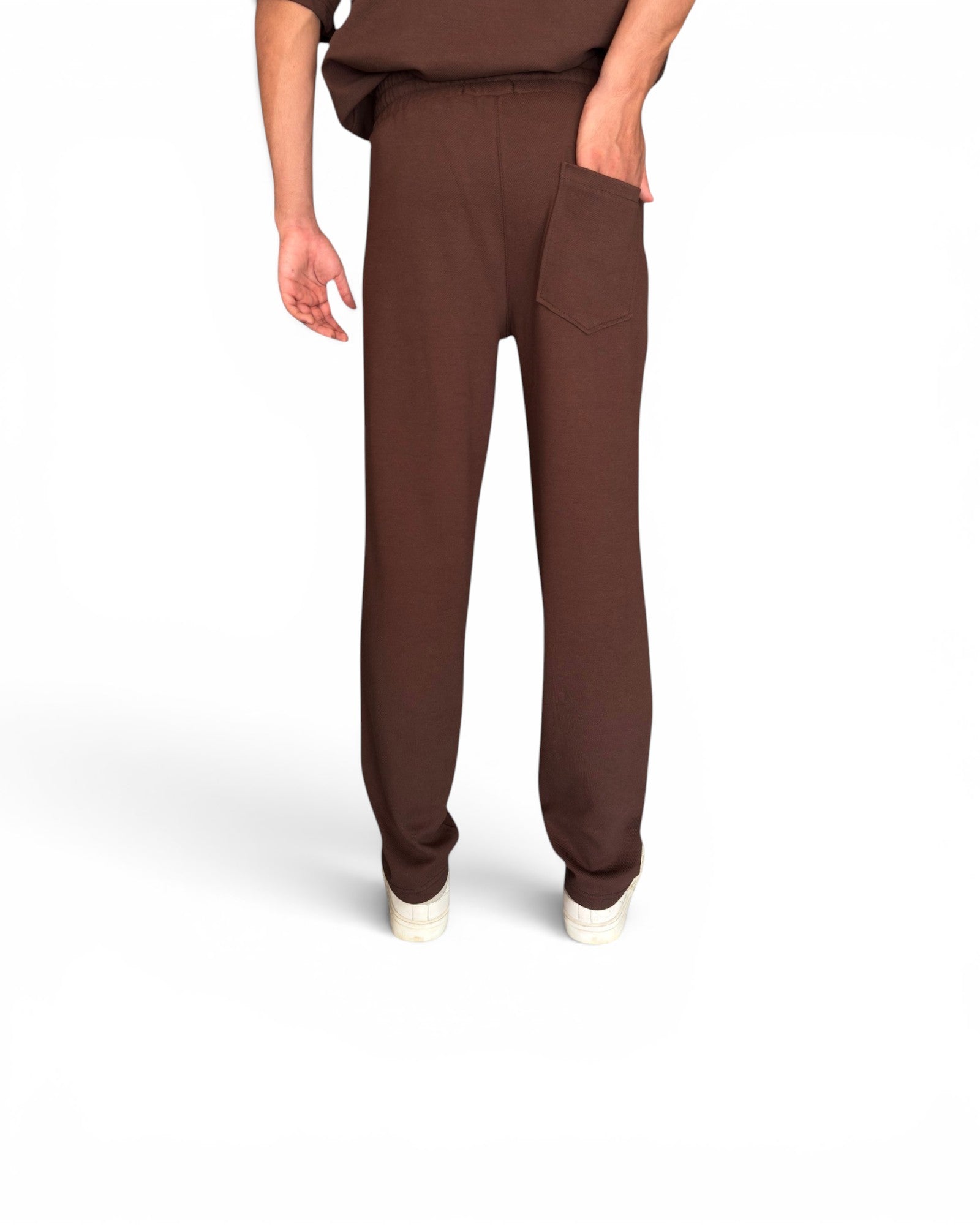 Straight-LegSweatpants - Brown