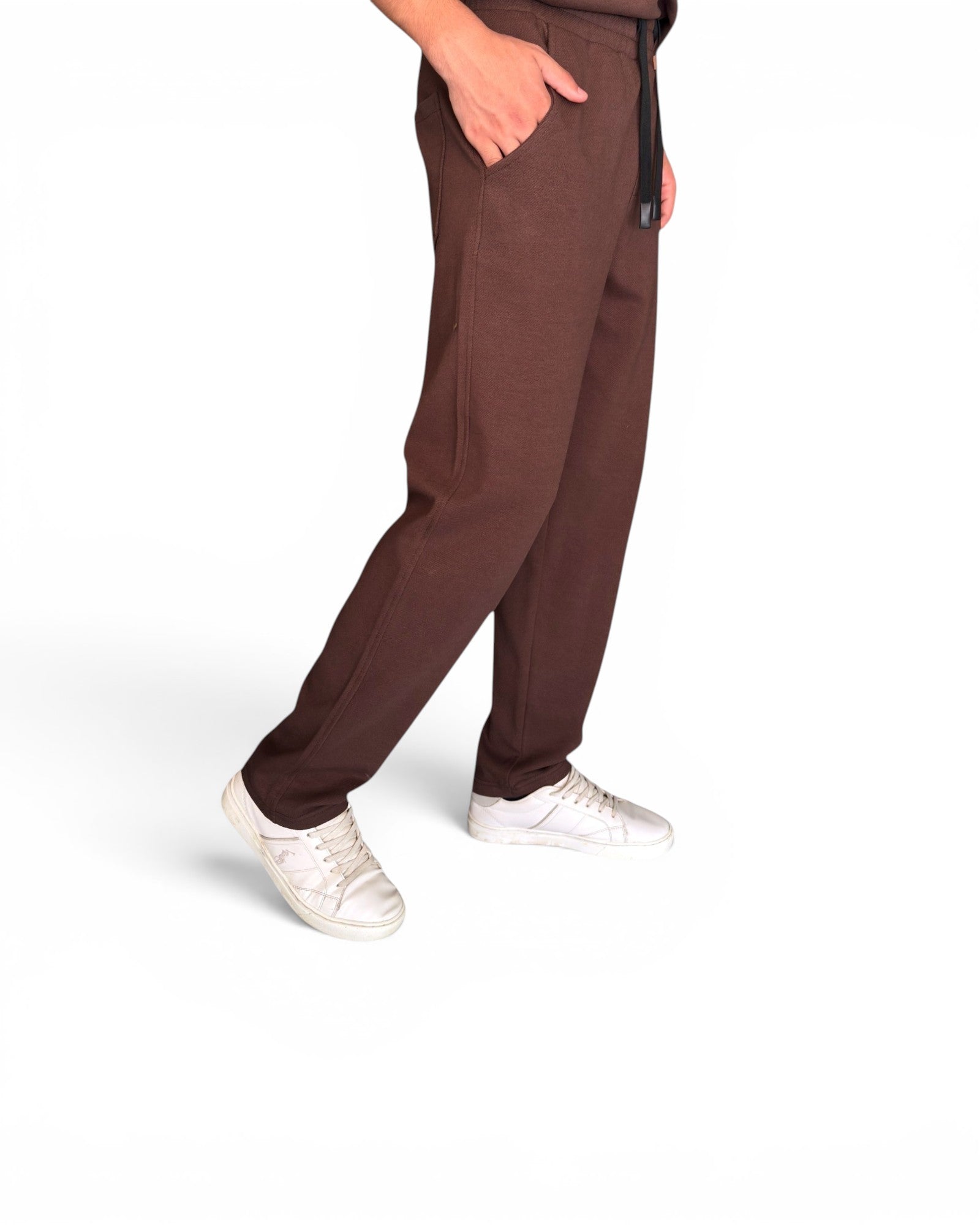 T-Shirt and Pants Set - Brown