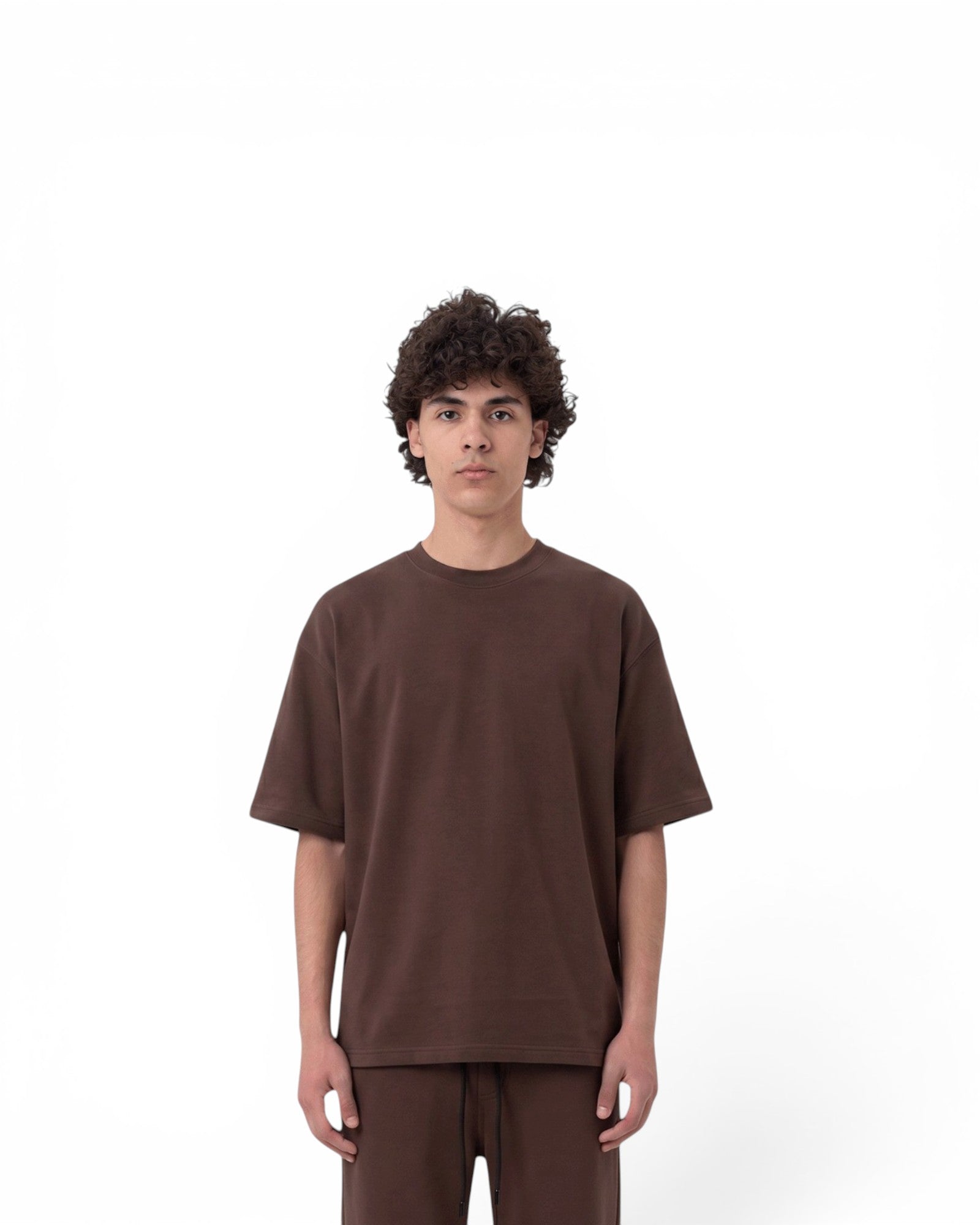T-Shirt and Pants Set - Brown